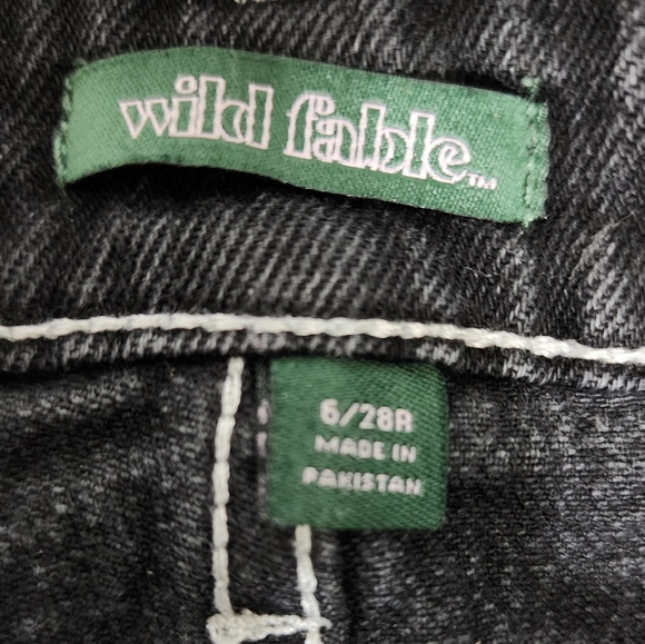 Wild Fable Black Strait Leg Denim Jeans - Picture 5 of 6